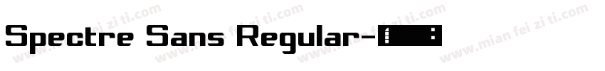 Spectre Sans Regular字体转换